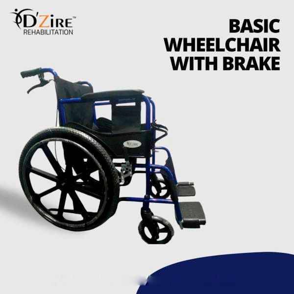Basic Wheelchair With Brake Manufacturers, Suppliers in Ghaziabad